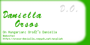 daniella orsos business card